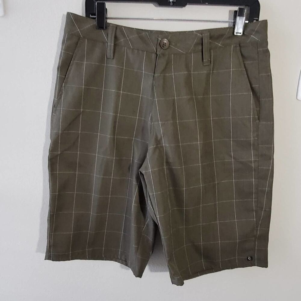 Rip Curl men's plaid active athletic skate surfing board shorts men's size 32